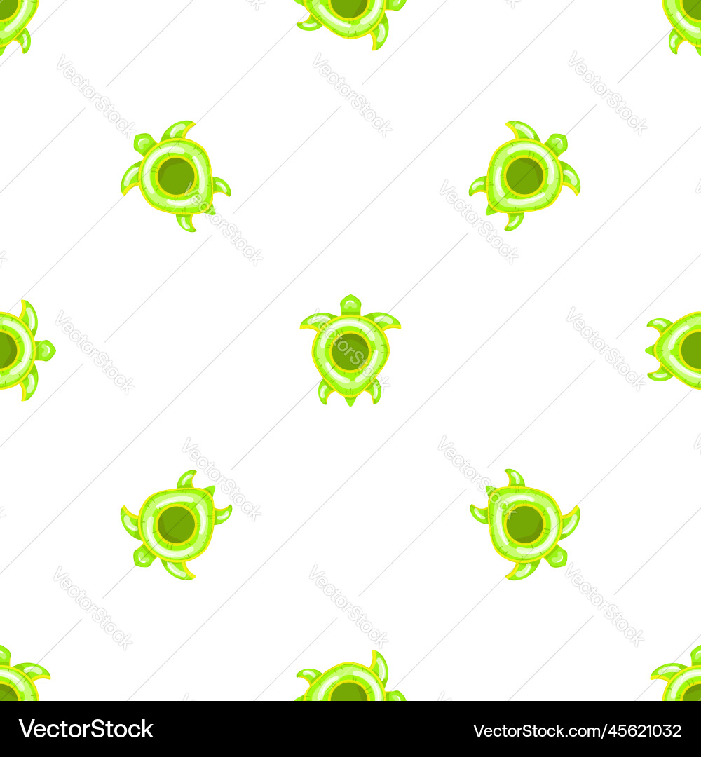 Inflatable turtle pattern seamless Inflatable turtle pattern seamless vector image