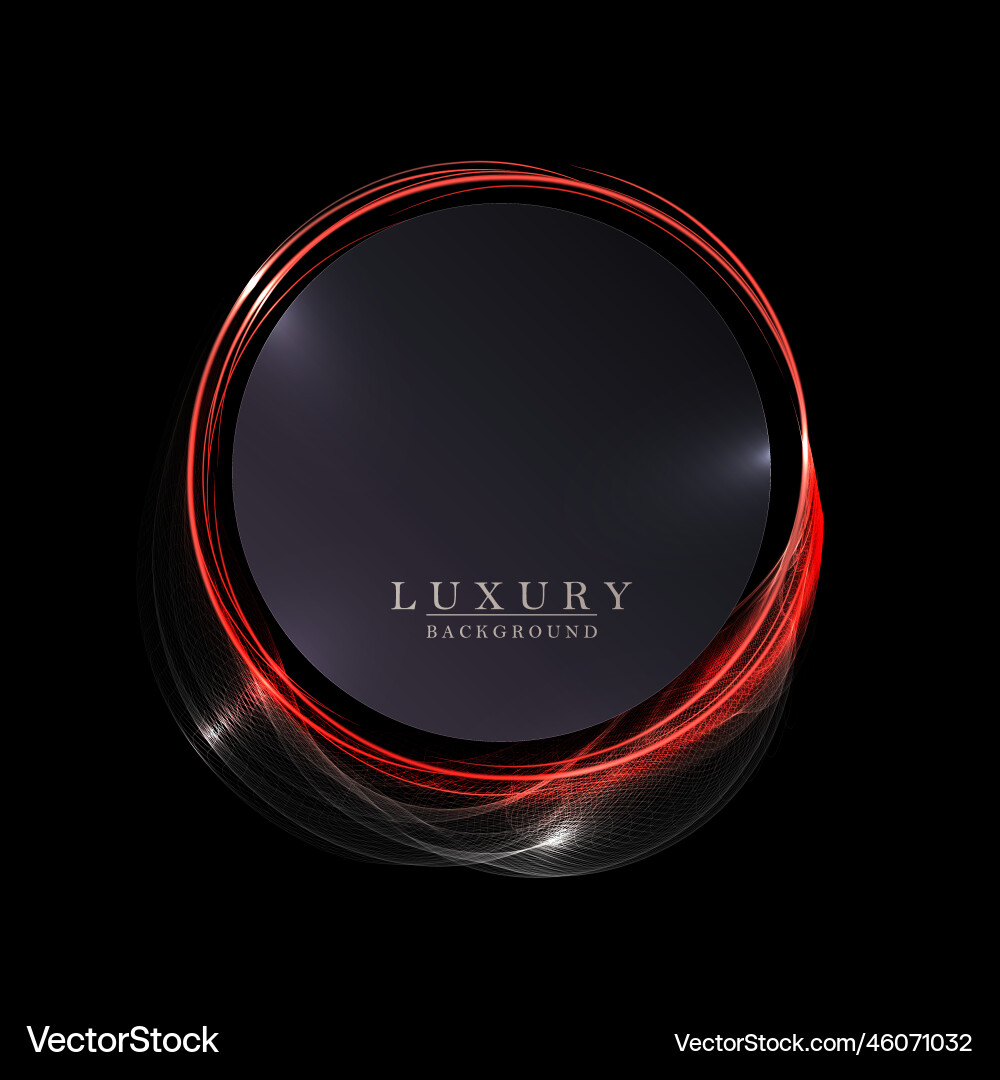 Isolated round red texture frame small Isolated round red texture frame small vector image