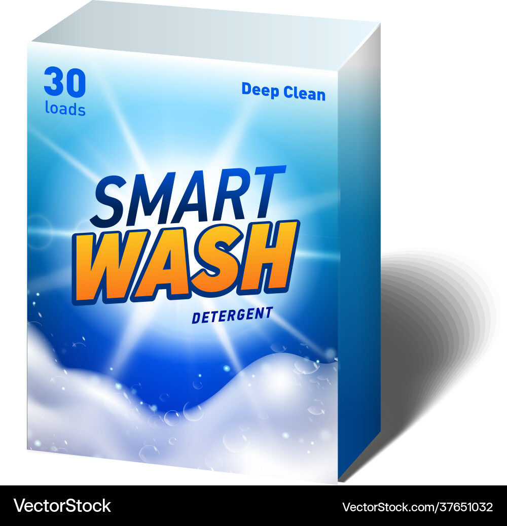 Realistic mock up container for detergent Realistic mock up container for detergent vector image
