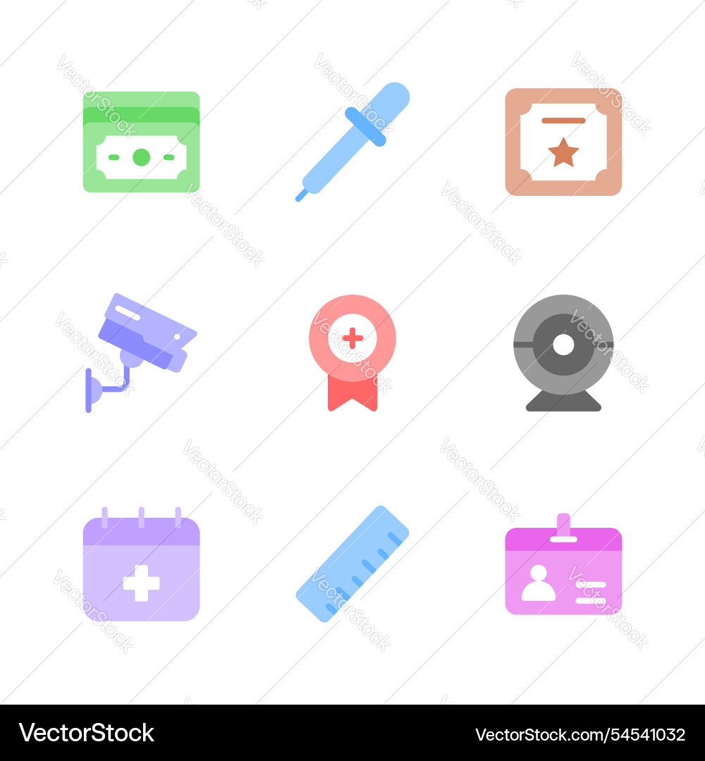 Set of user interface icons isolated on white Vector Image