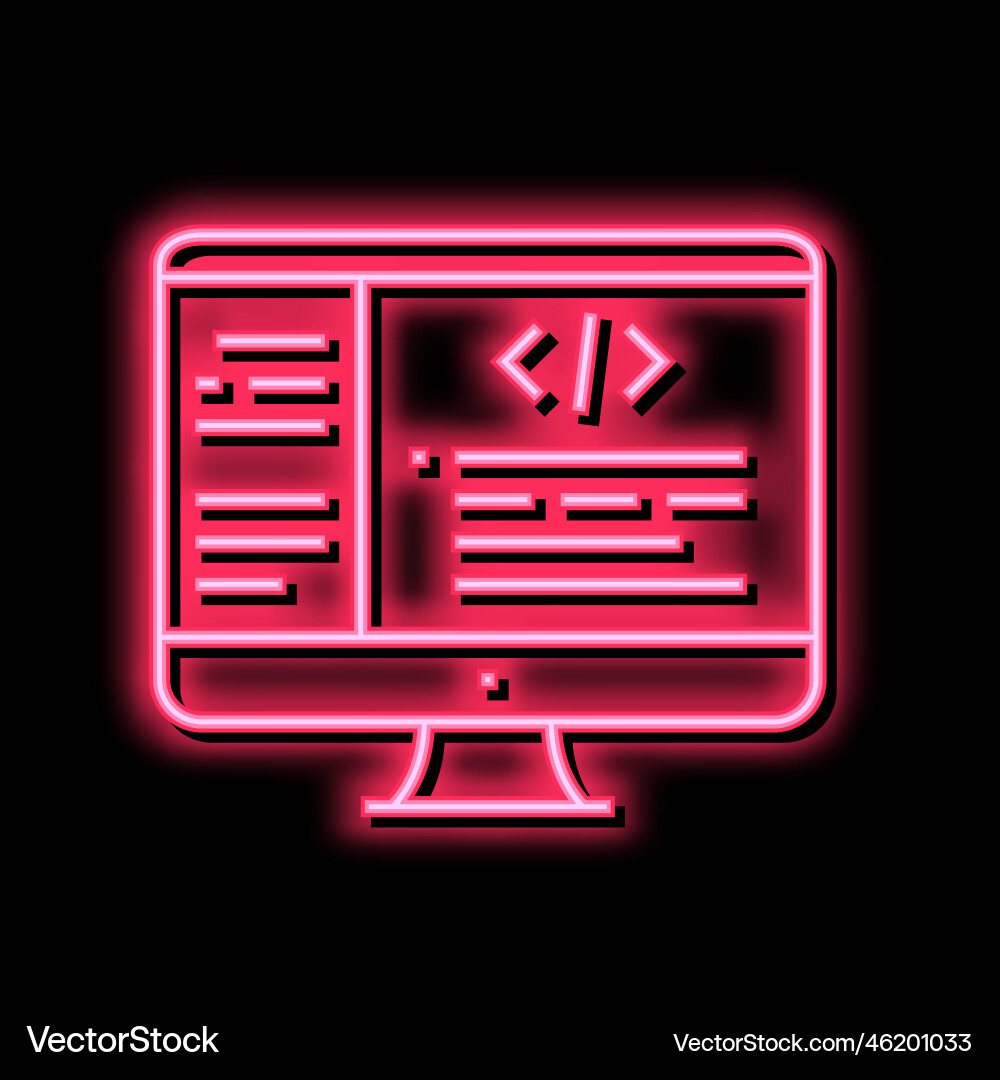 Coding code geek color icon vector image