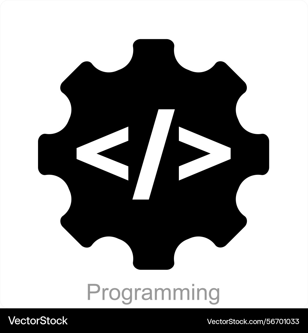 Programming and code icon concept vector image