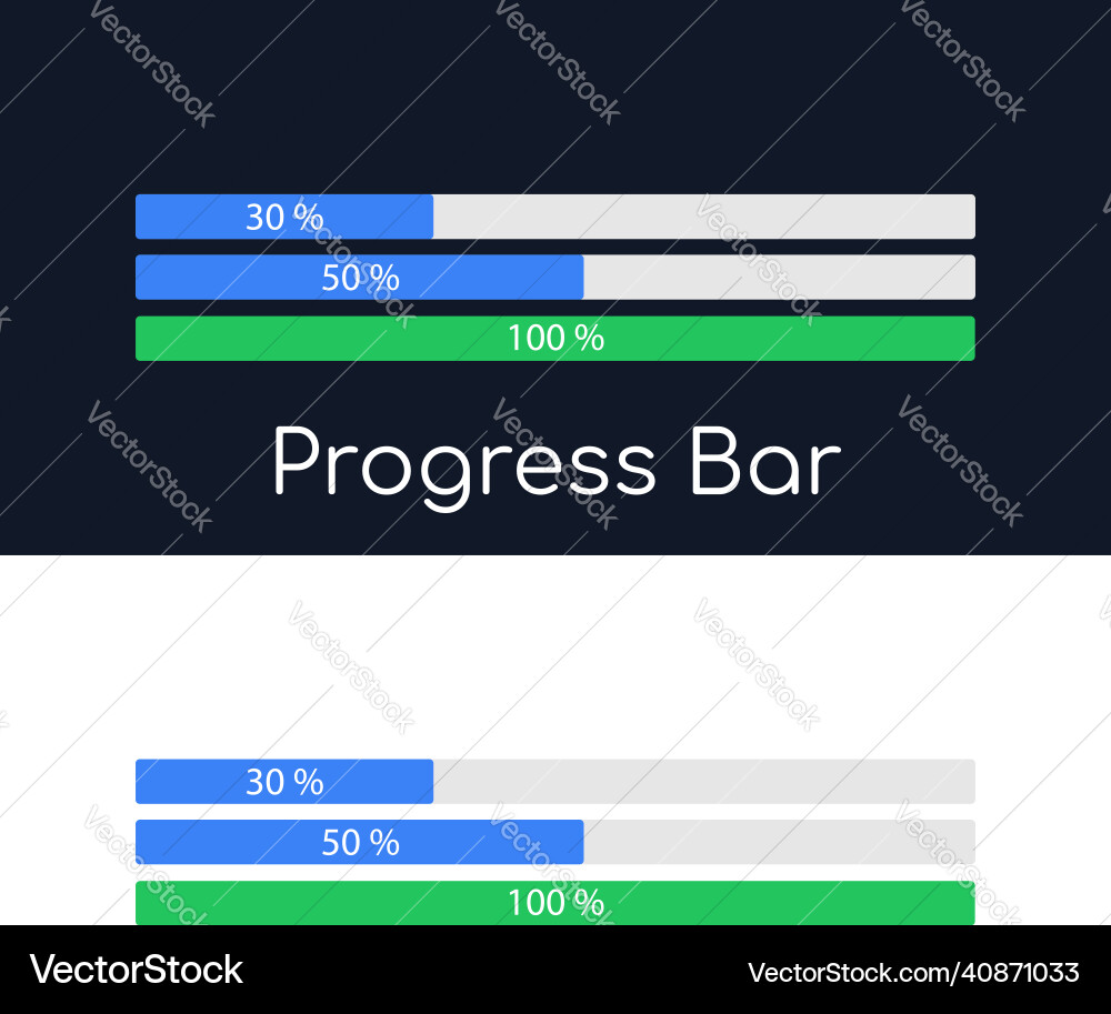 Progress bar app downloads file Progress bar app downloads file vector image
