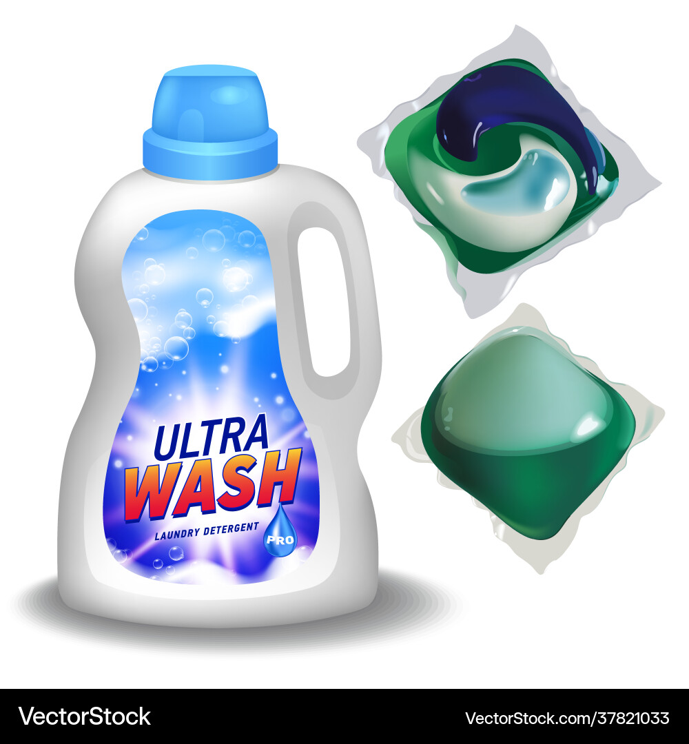 Realistic mock up container for liquid Vector Image