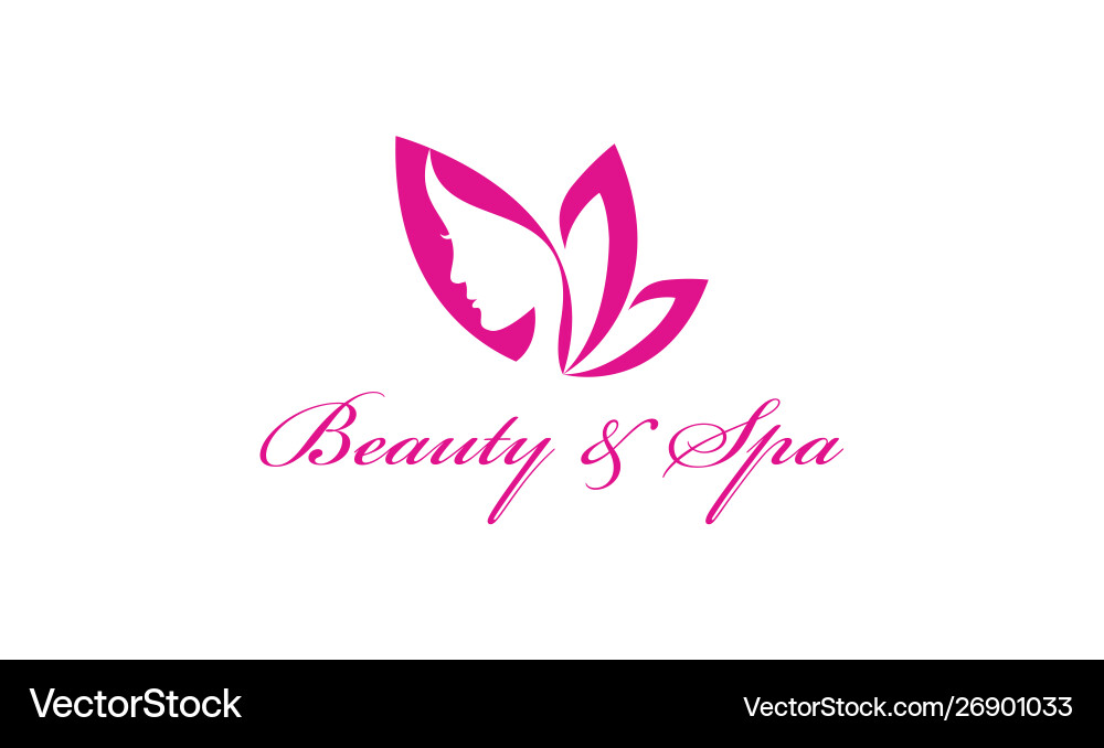 Spa treatment salon logo beauty woman Spa treatment salon logo beauty woman vector image