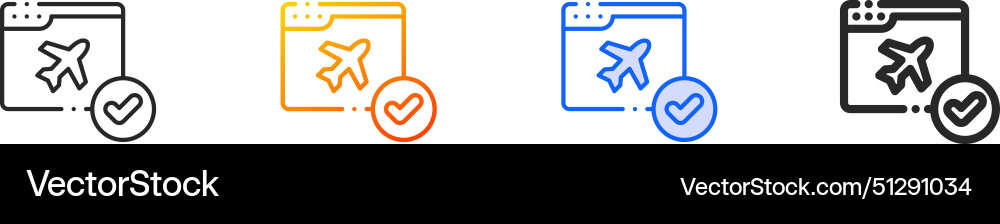 Browser iconthin linear gradient blue stroke Browser iconthin linear gradient blue stroke vector image