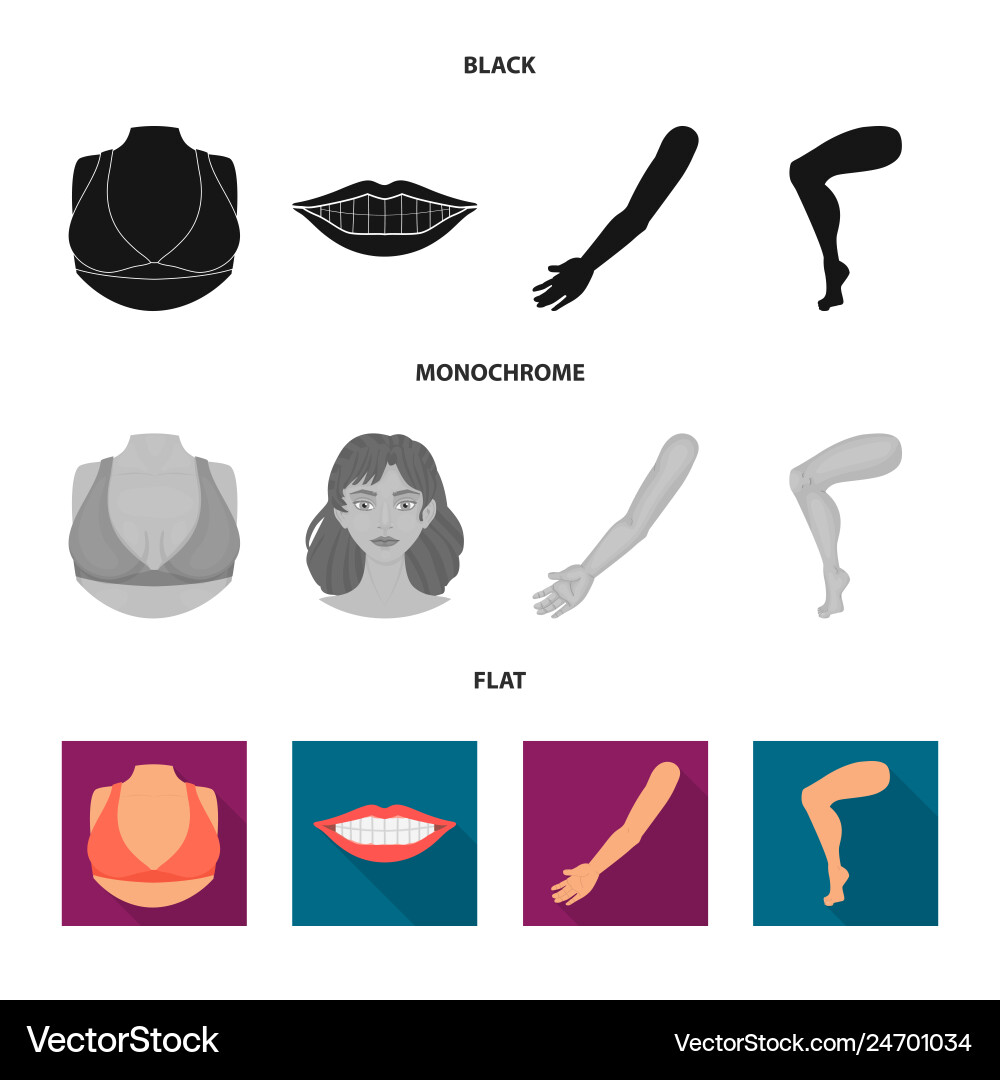 Design of body and part icon set Design of body and part icon set Vector Image