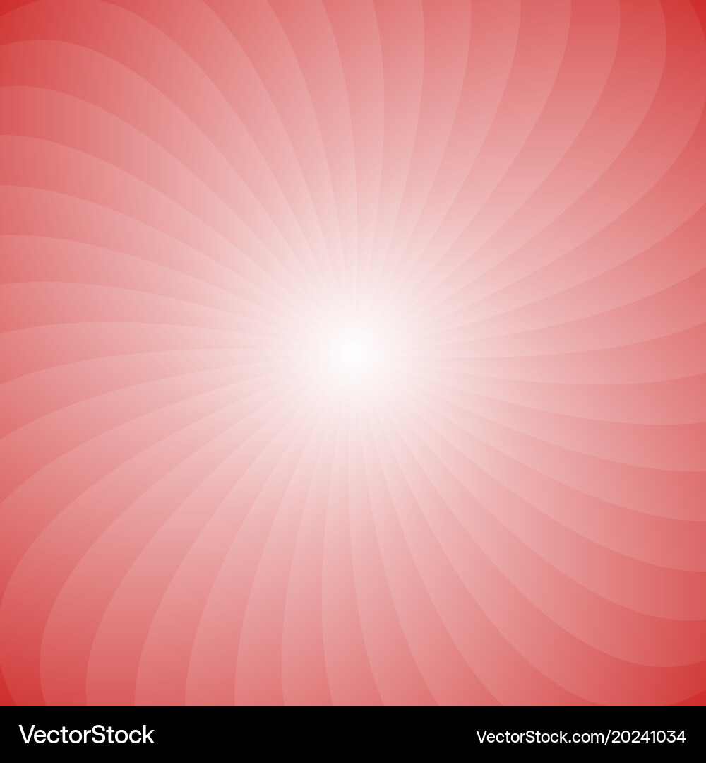 Geometric spiral background from rotated rays vector image