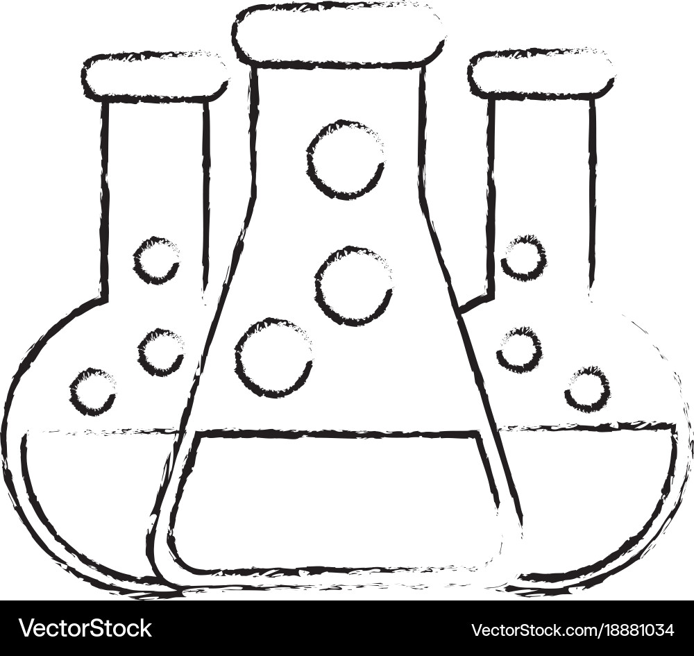 Isolated flask design Vector Image
