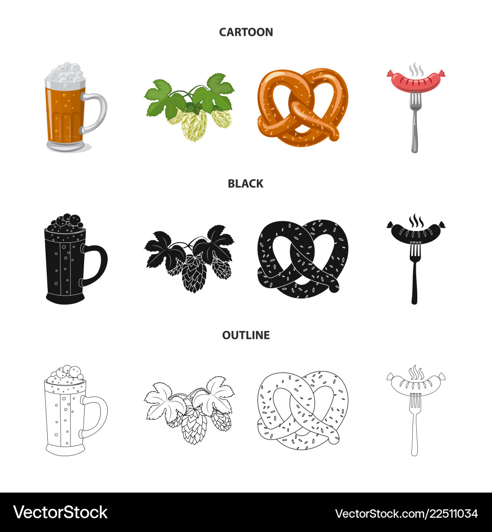 Isolated object of pub and bar sign set Isolated object of pub and bar sign set vector image