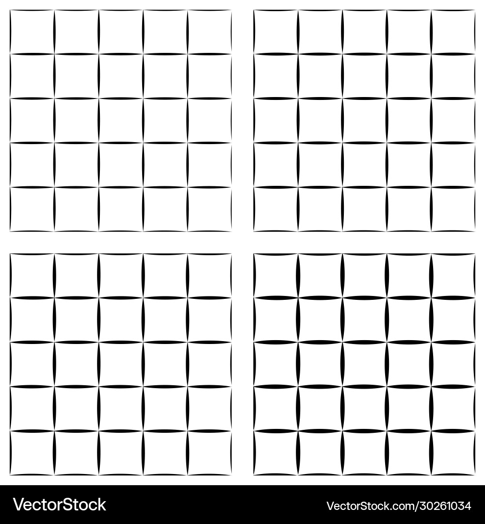 Set seamless pattern grid tiles cells Set seamless pattern grid tiles cells vector image