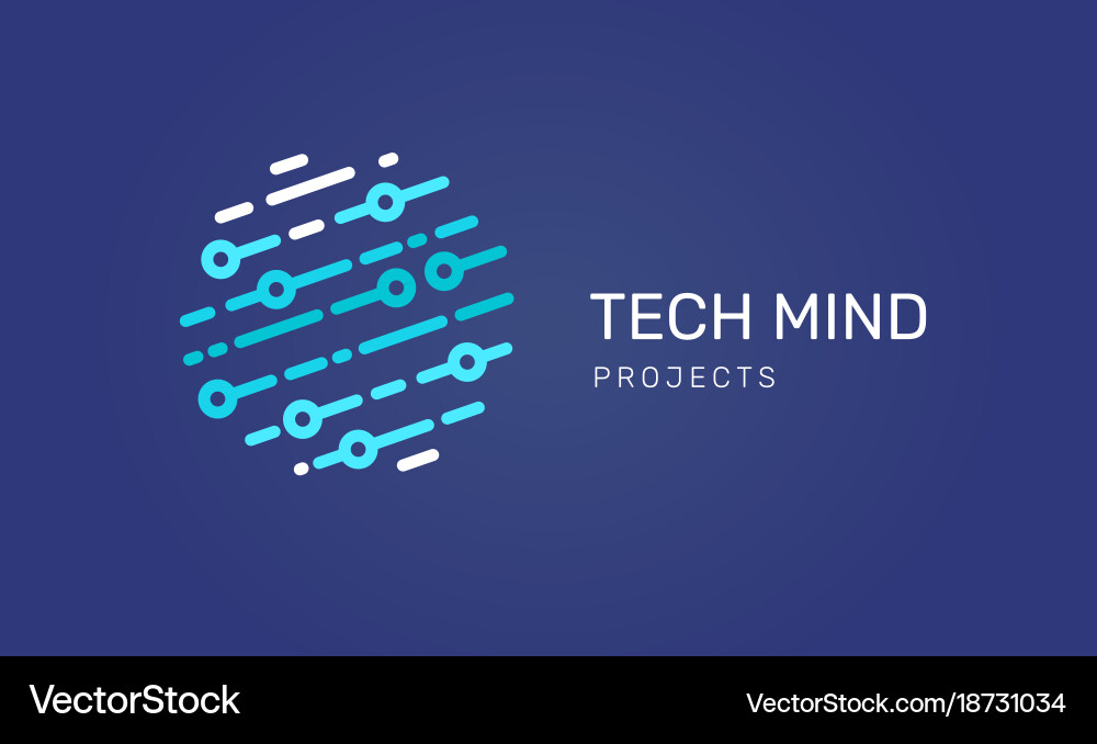 Tech Innovation Icons - Abstract Tech vector image
