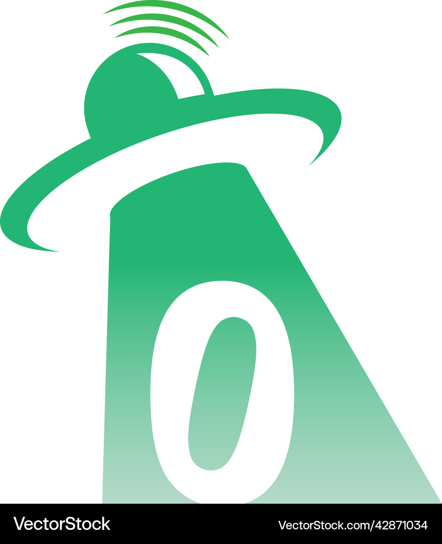 Ufo catch number zero icon design Ufo catch number zero icon design Vector Image