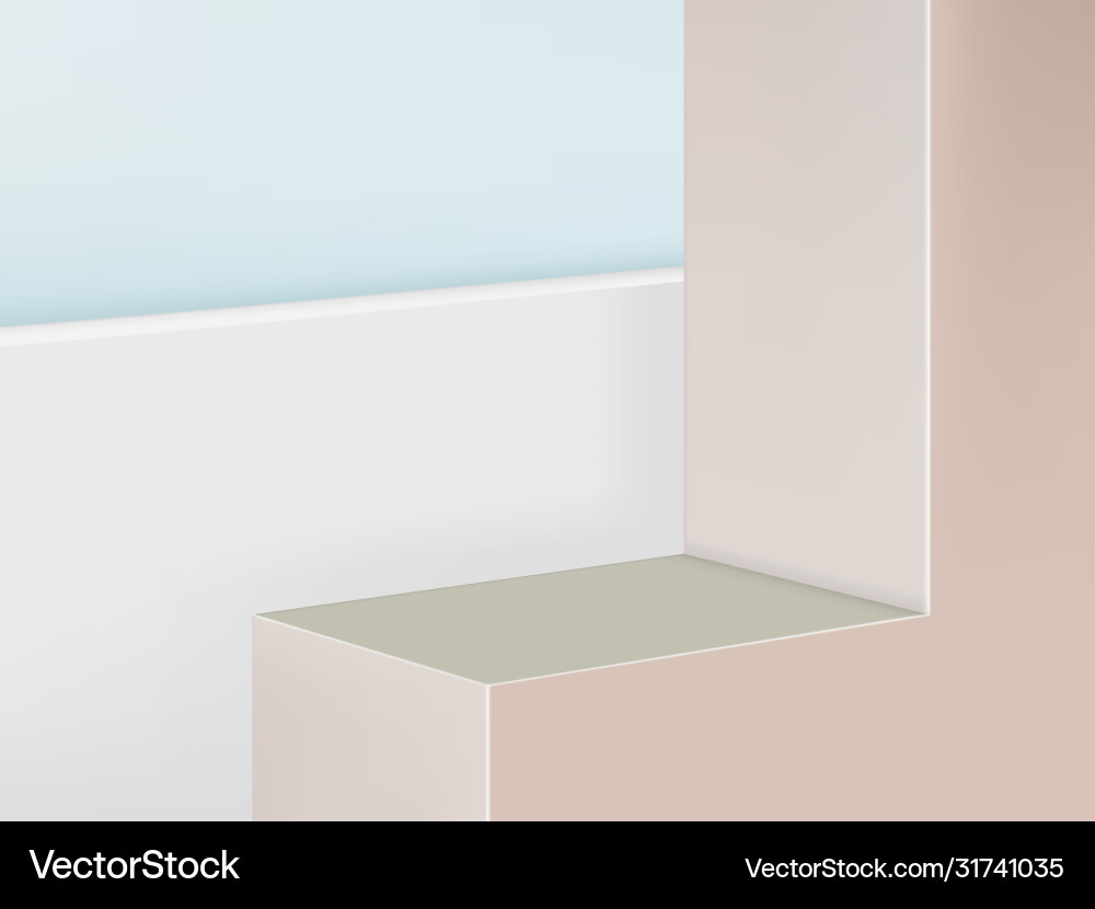 3d geometric platform product display 3d geometric platform product display Vector Image