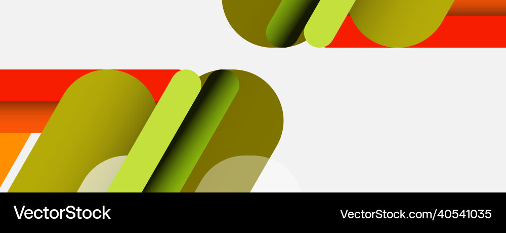 Abstract background round shapes lines Vector Image