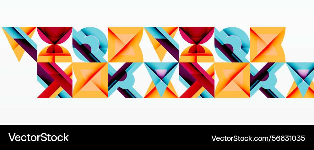 Abstract geometric pattern repeating shapes Abstract geometric pattern repeating shapes Vector Image