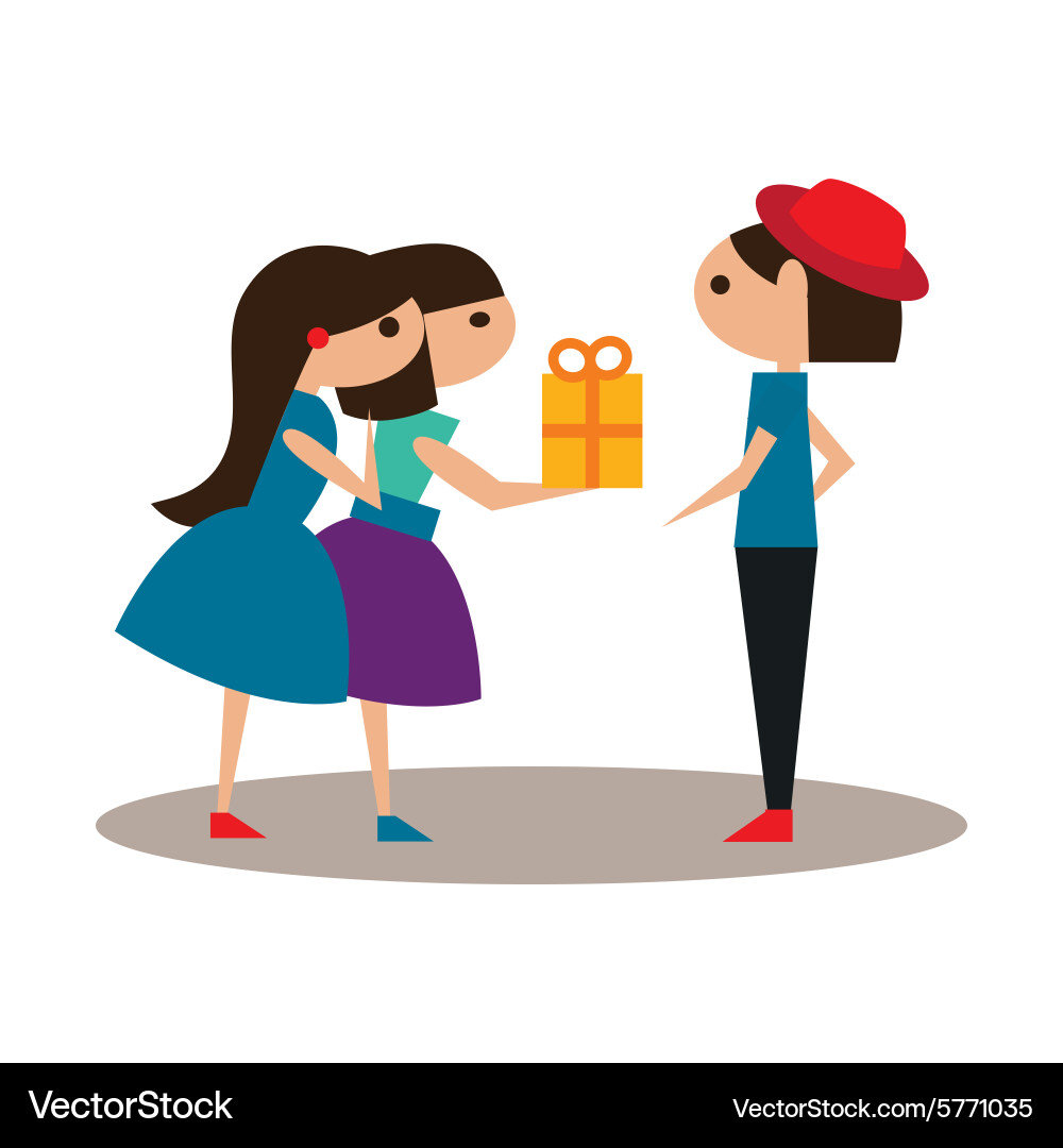 Flat with shadow icon and mobile application vector image