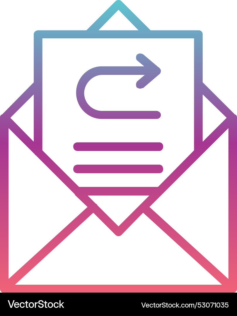 Forward line gradient design Vector Image