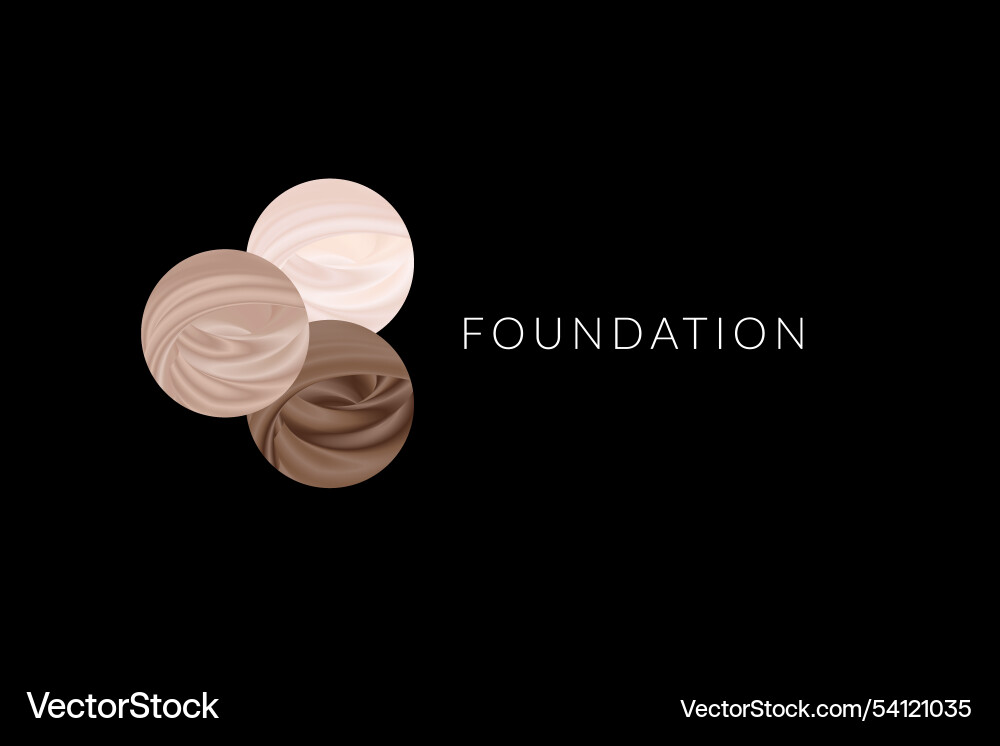 Foundation minimal elegant makeup background Vector Image