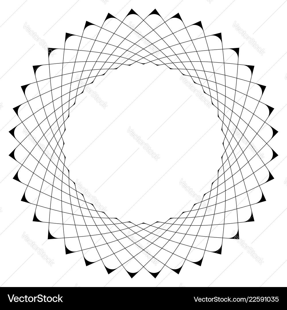 Geometric circular pattern abstract motif Geometric circular pattern abstract motif vector image