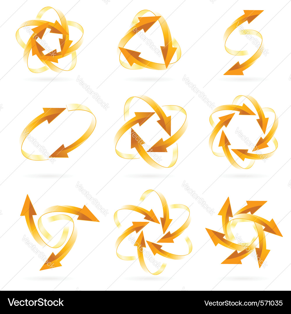 Rotating Circle Arrows vector image