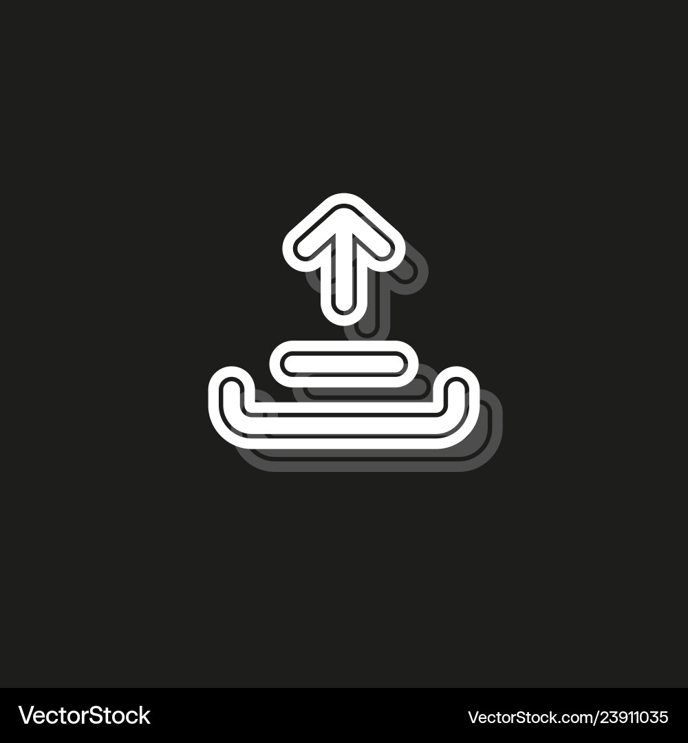 Simple upload icon Vector Image