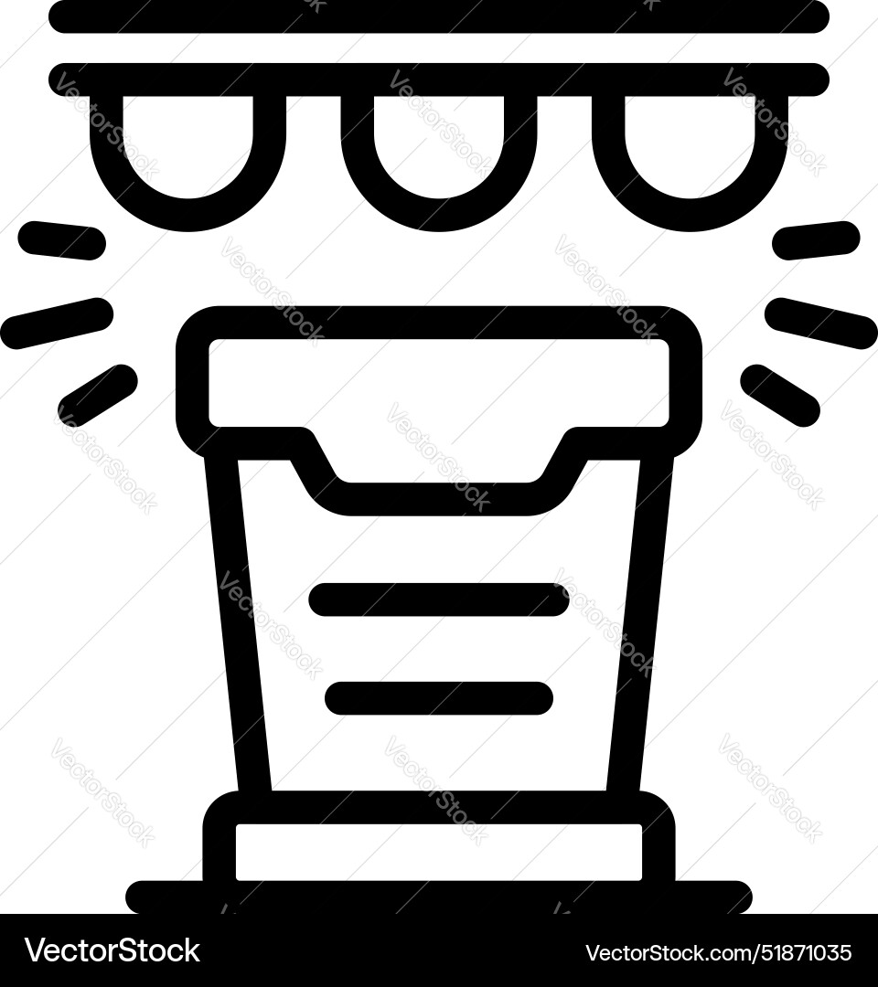 Smart trash can recognizing garbage sorting Smart trash can recognizing garbage sorting vector image
