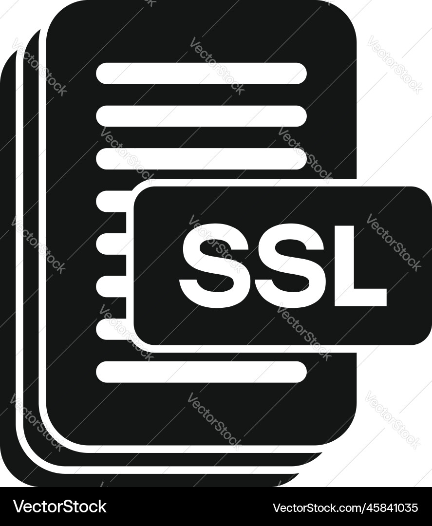 Ssl certificate icon simple web data Ssl certificate icon simple web data vector image