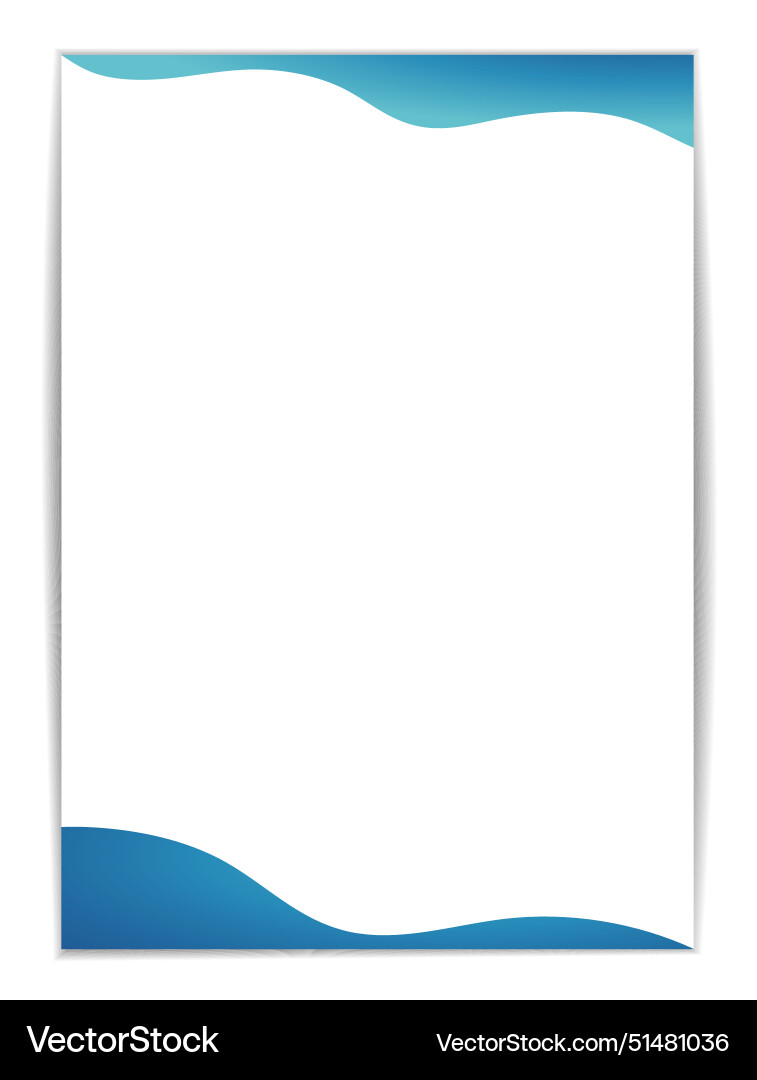 A4 invoice template with minimalist design border A4 invoice template with minimalist design border vector image