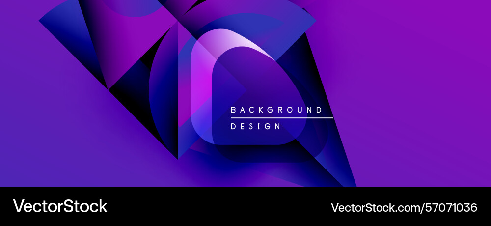 Abstract purple design features dynamic shapes vector image