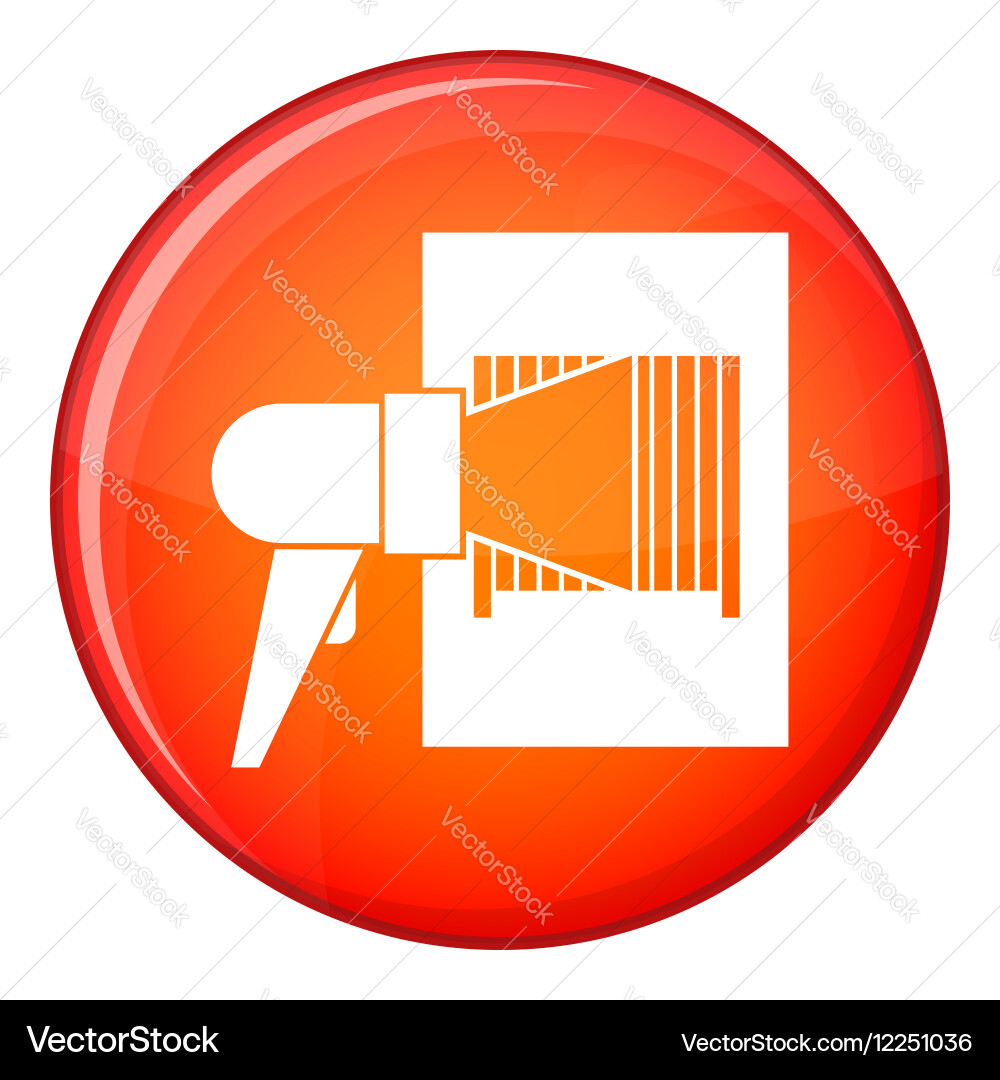 Bar code on cargo icon flat style vector image