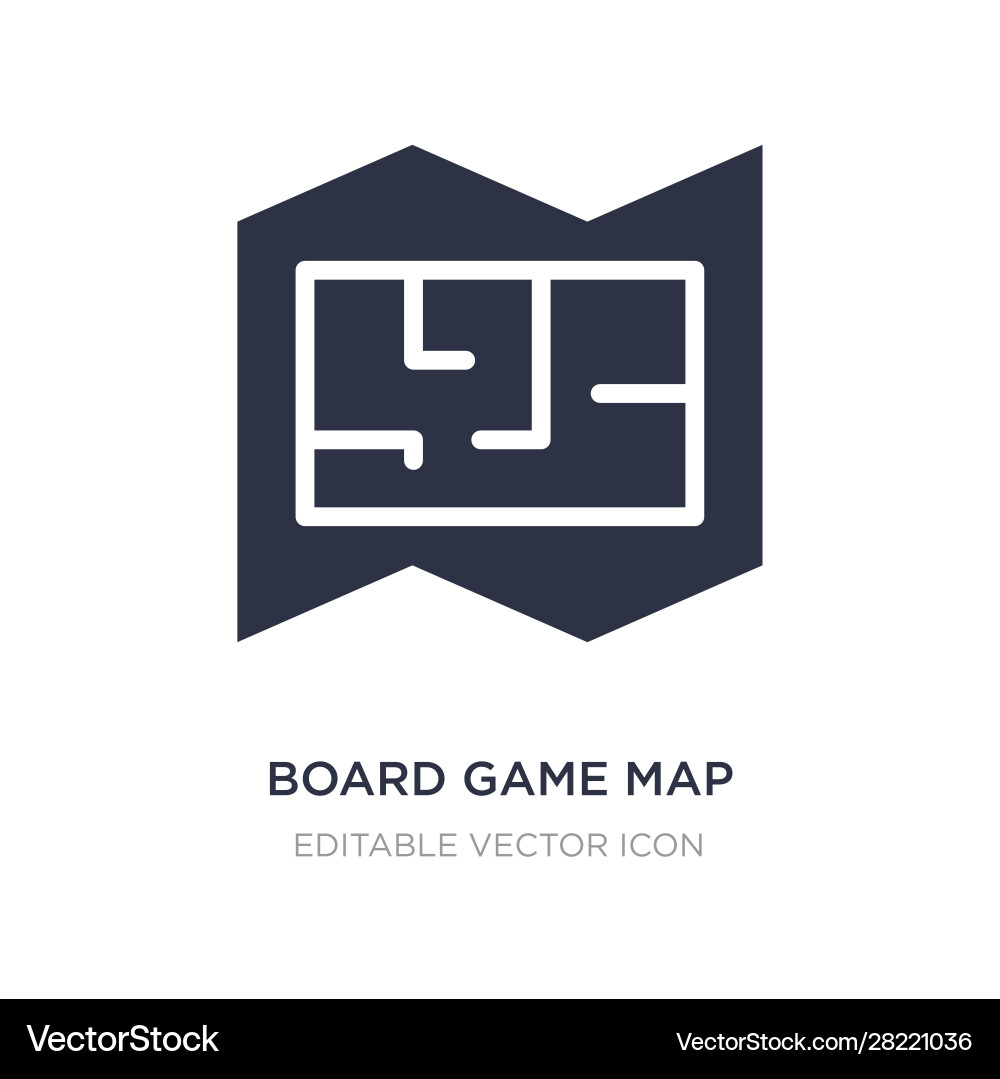 Board game map icon on white background simple Board game map icon on white background simple vector image