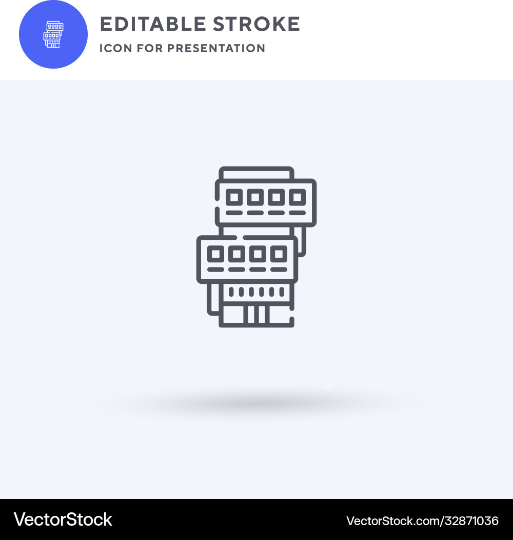 Building icon filled flat sign solid Vector Image