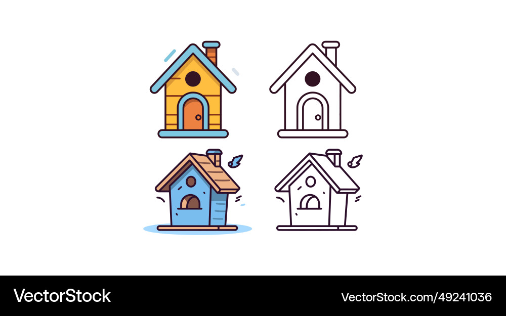 Charming avian prisons Charming avian prisons Vector Image
