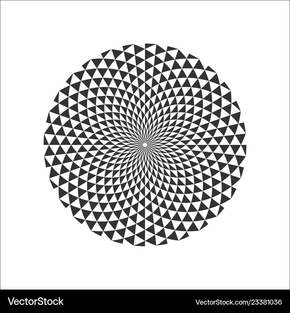 Circular fractal design element Circular fractal design element vector image