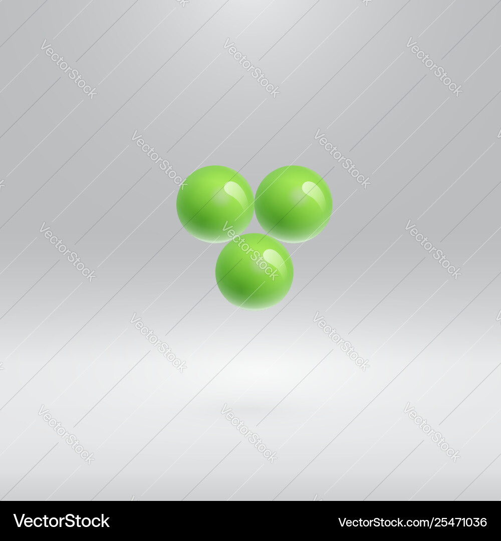 Colorful spheres floating realistic Colorful spheres floating realistic vector image