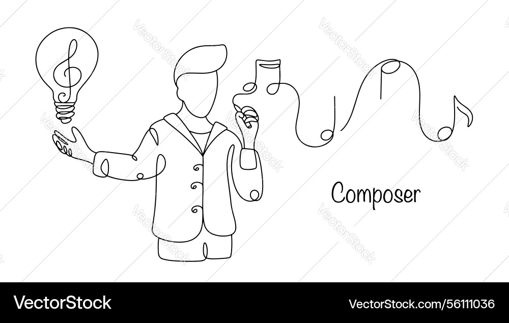 Composer Composer vector image