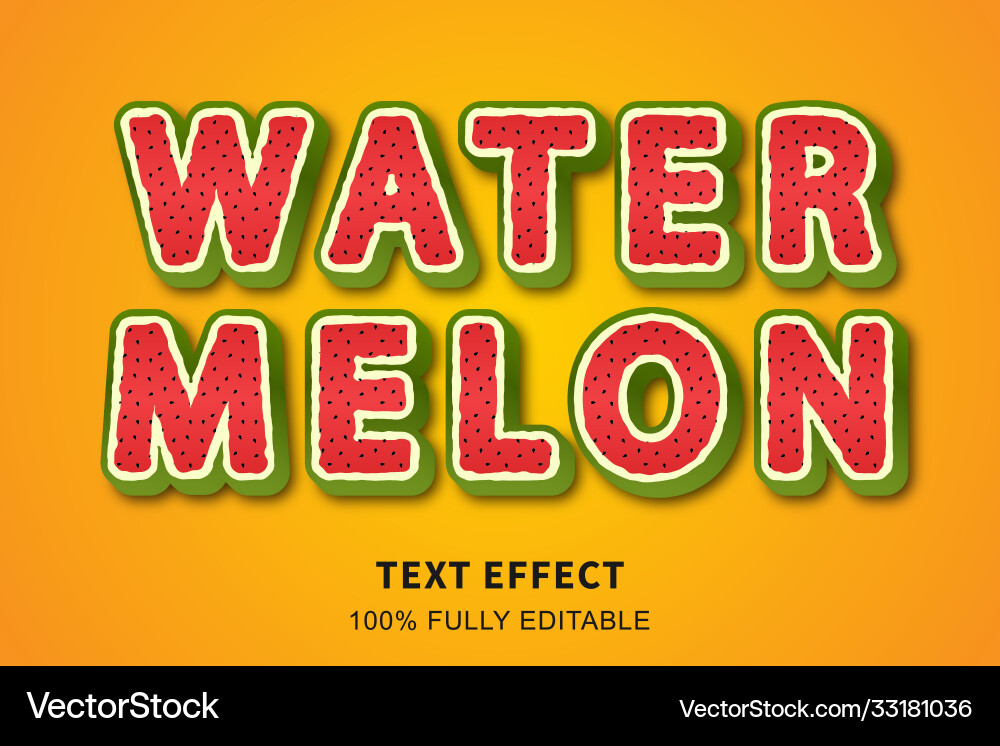 Editable text style effect typography template Editable text style effect typography template Vector Image