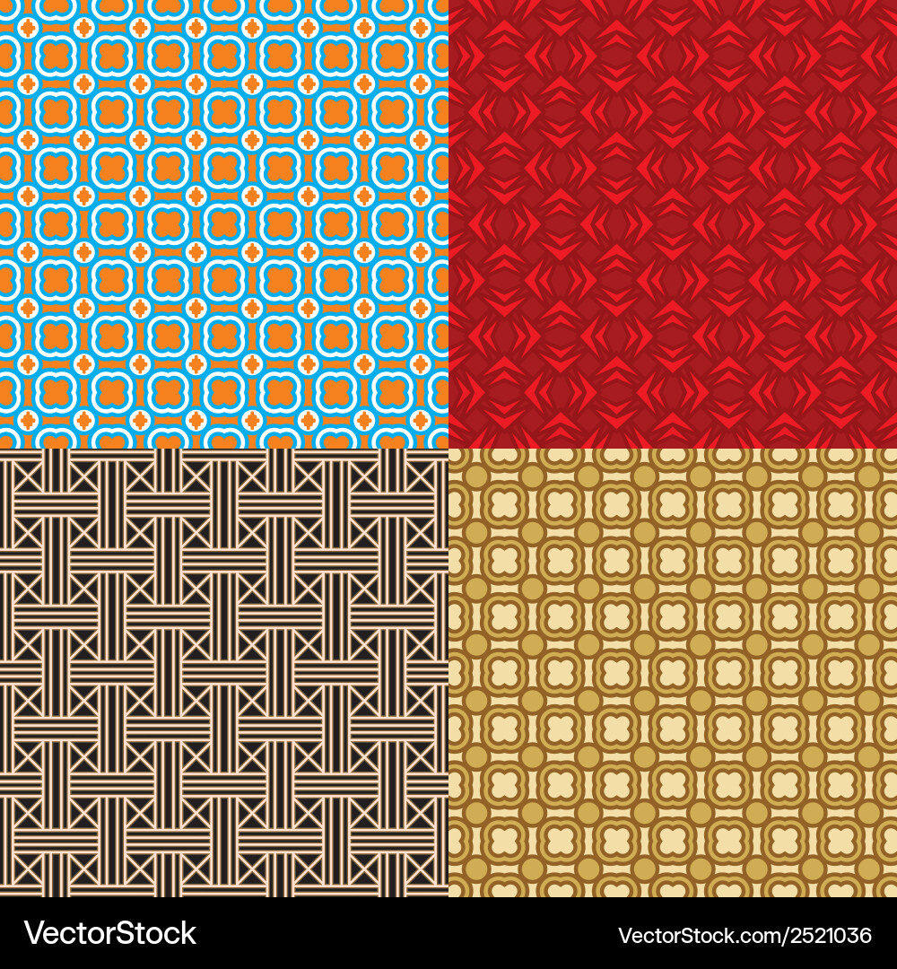 Geometric Pattern Collection vector image