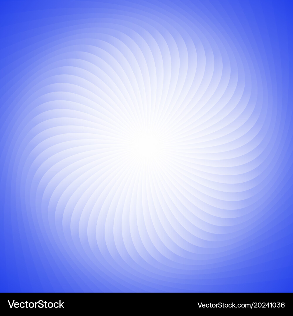 Geometric spiral background from rotated rays vector image