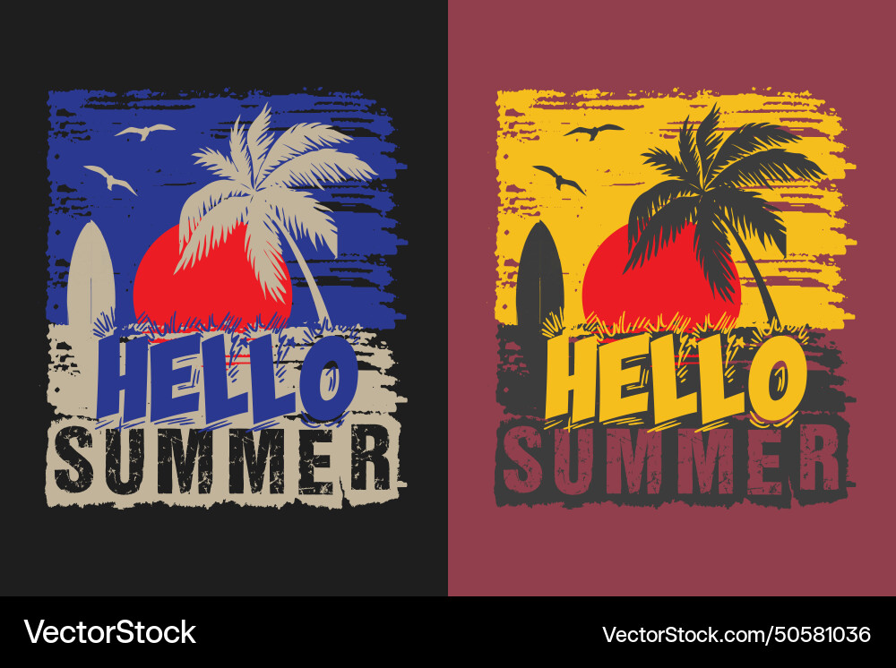 Hello summer Vector Image