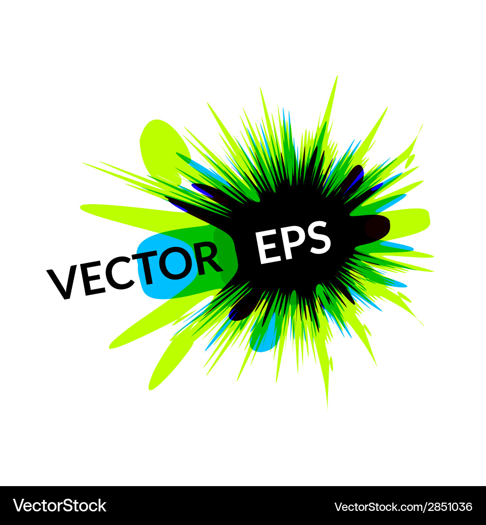 Ink Splash Banner vector image