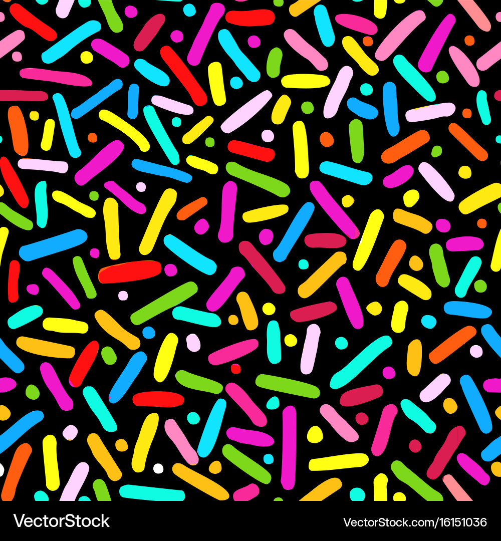 Memphis style hand drawn textured seamless pattern vector image