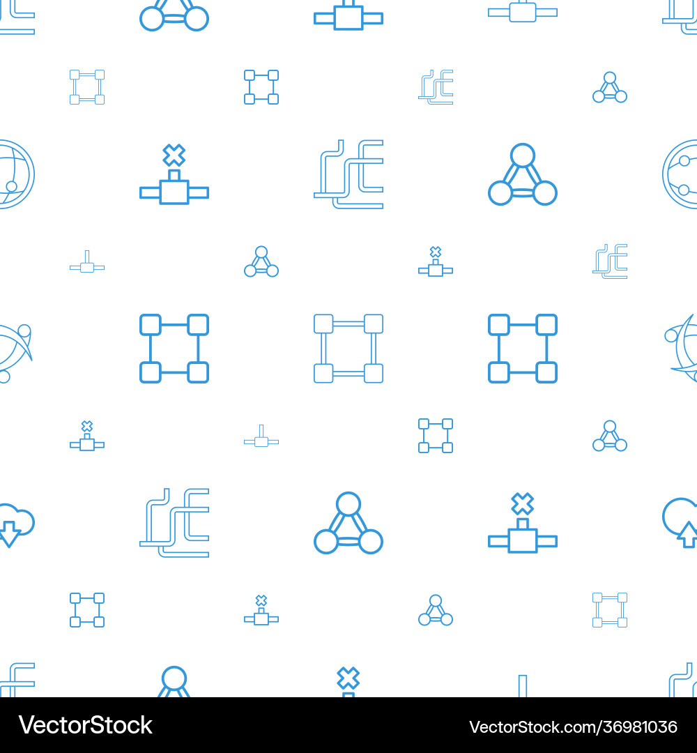 Networking icons pattern seamless white background vector image