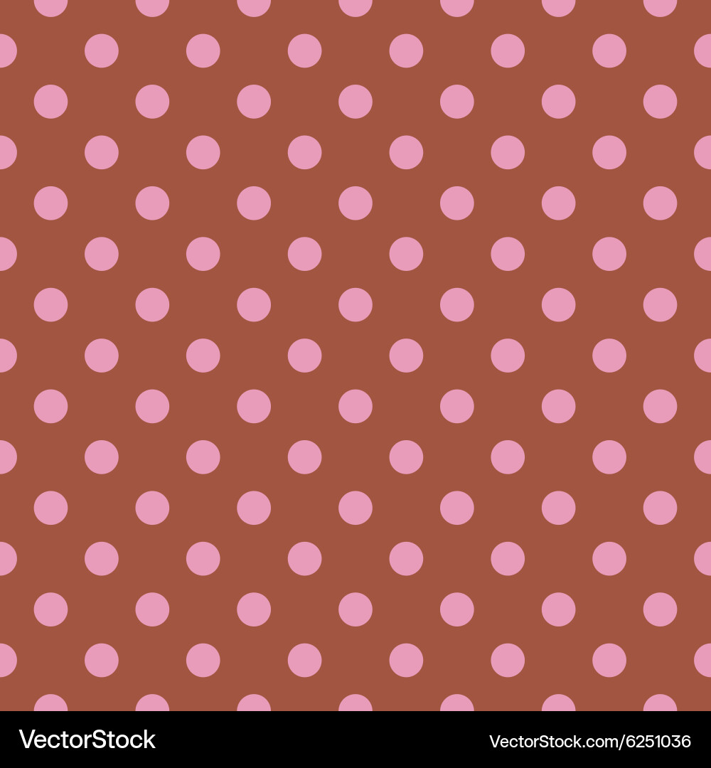 Pink Polka Dot Tile Pattern vector image