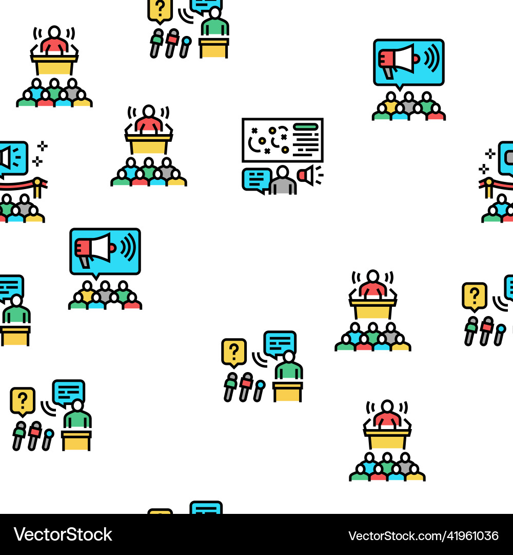 Pr public relations seamless pattern Pr public relations seamless pattern vector image
