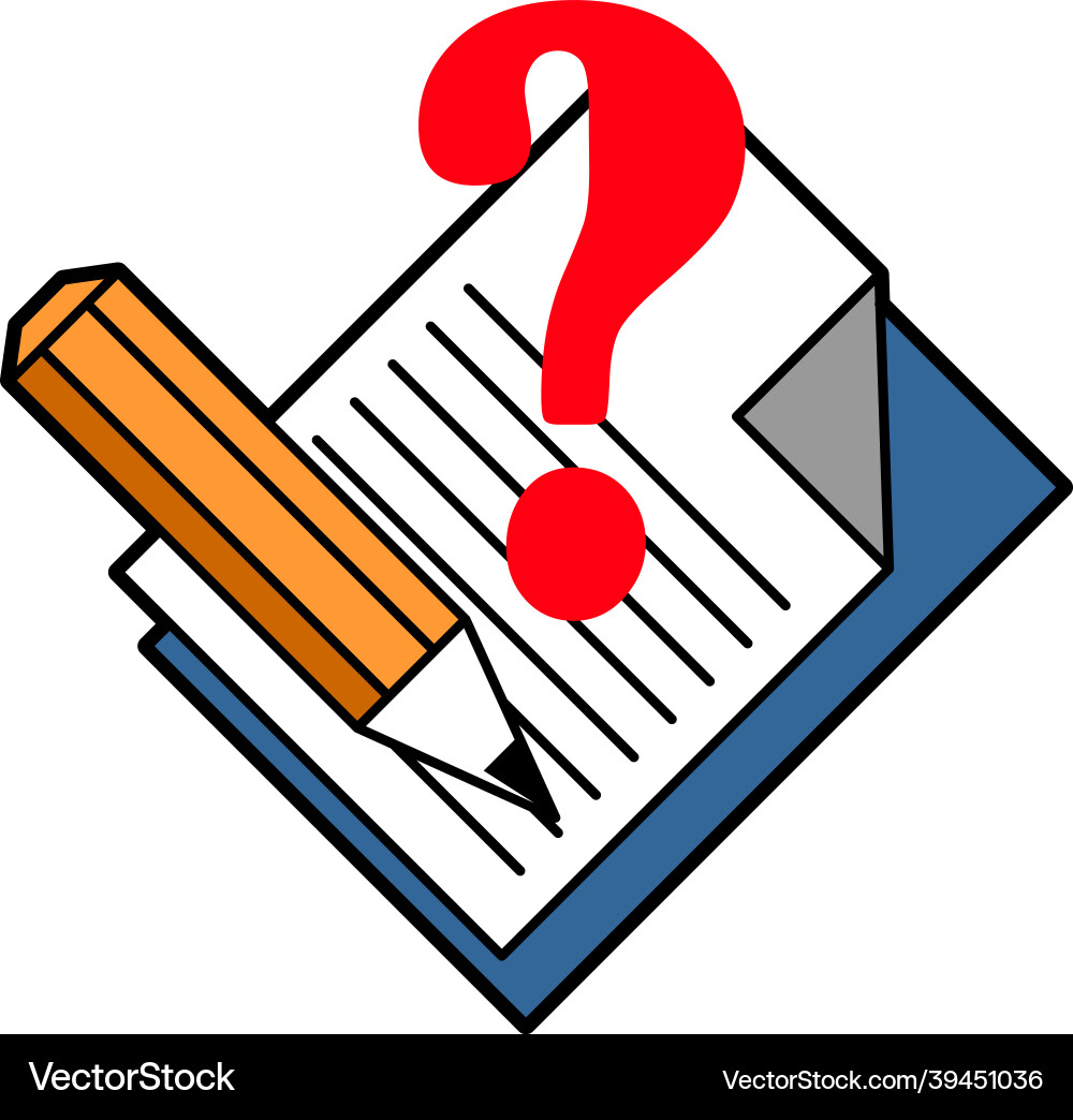 Quiz vector image