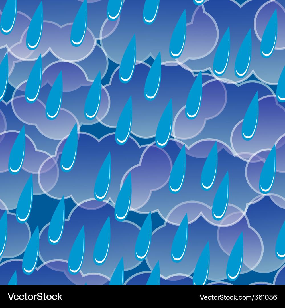 Rain drops vector image