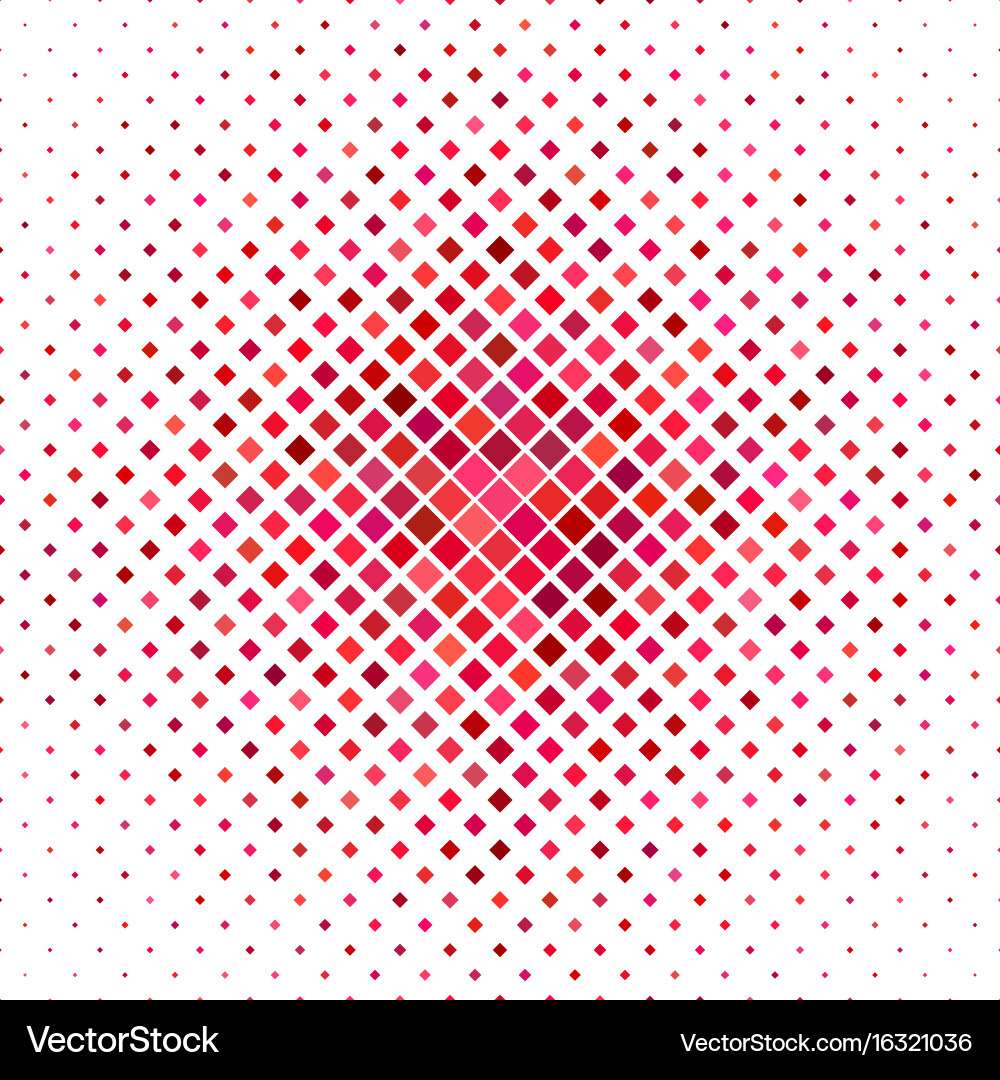 Red Diagonal Square Pattern vector image