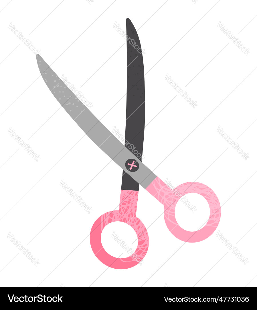Scissors doodle icon with scribble texture Scissors doodle icon with scribble texture Vector Image
